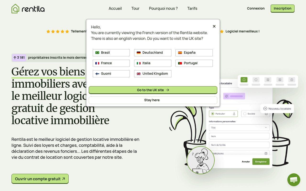 Apercu du site Rentila