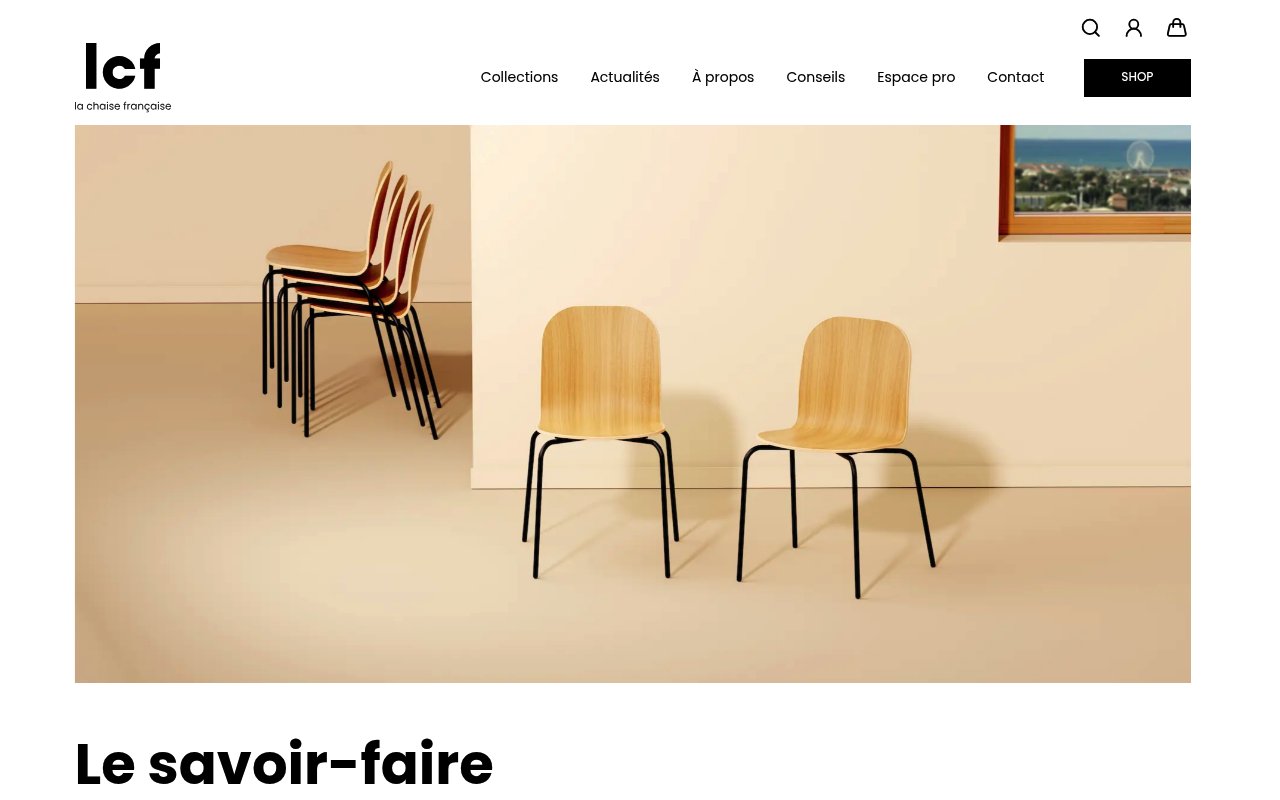 Apercu du site La Chaise Française