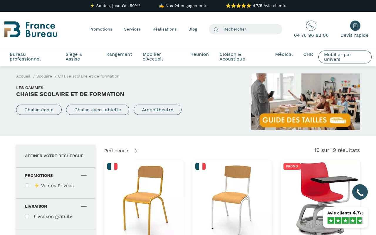 Apercu du site France Bureau