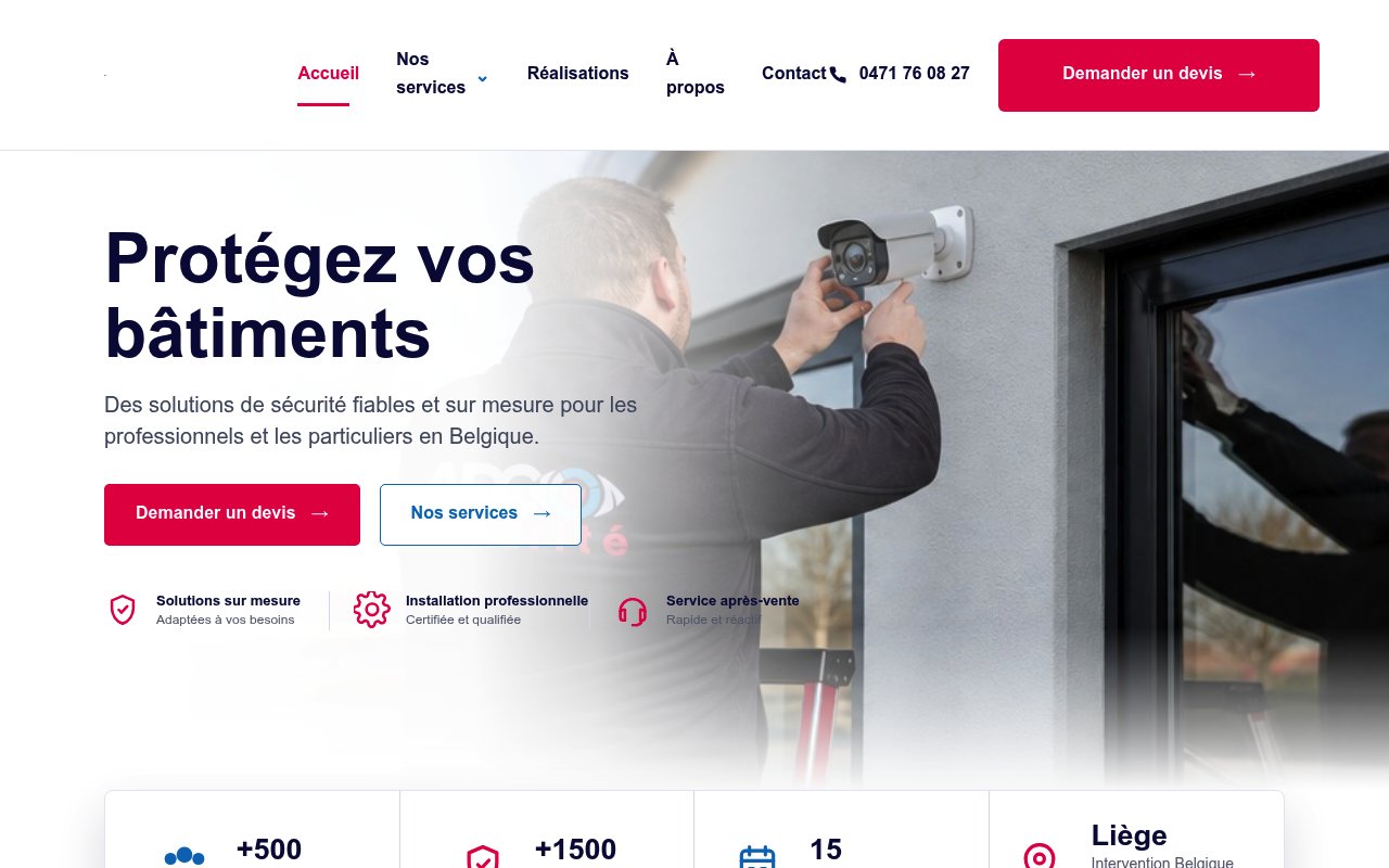 Apercu du site ADC S&eacute;curit&eacute;