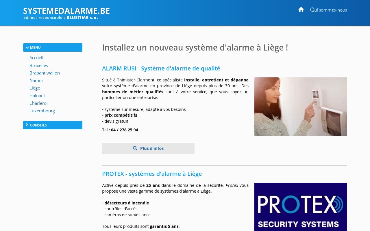Apercu du site Klinkenberg