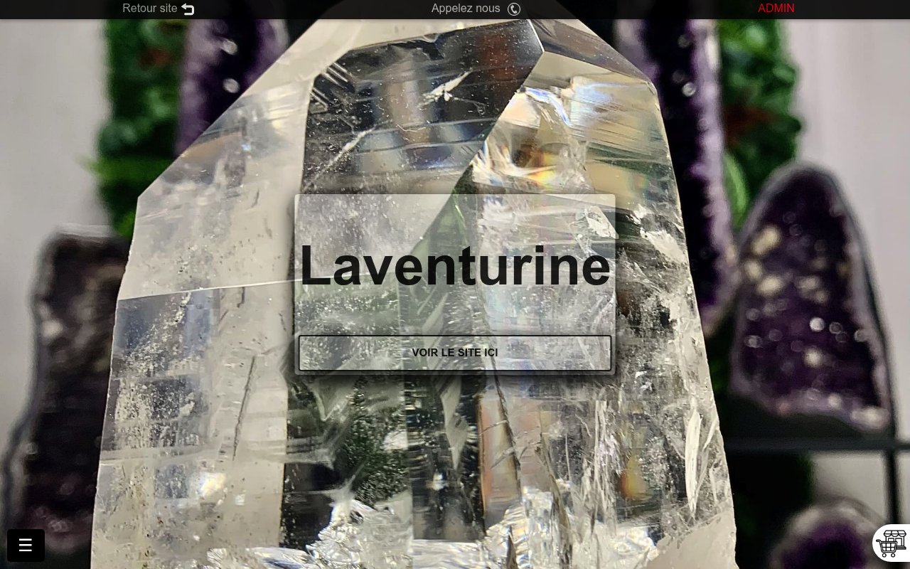 Apercu du site Laventurine Gallery