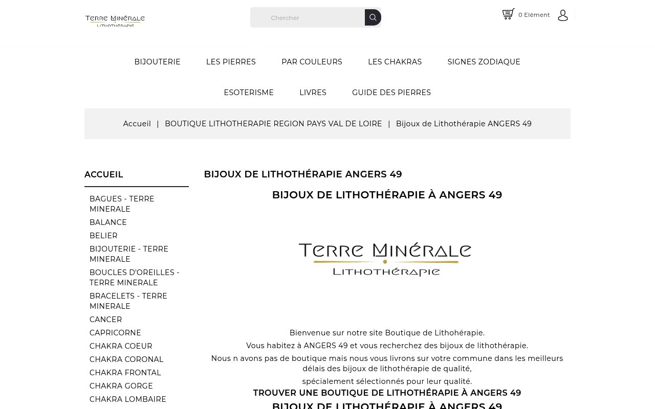 Quel choix parmi les meilleures boutiques de lithothérapie? 6 Apercu du site Bijoux de Lithothérapie
