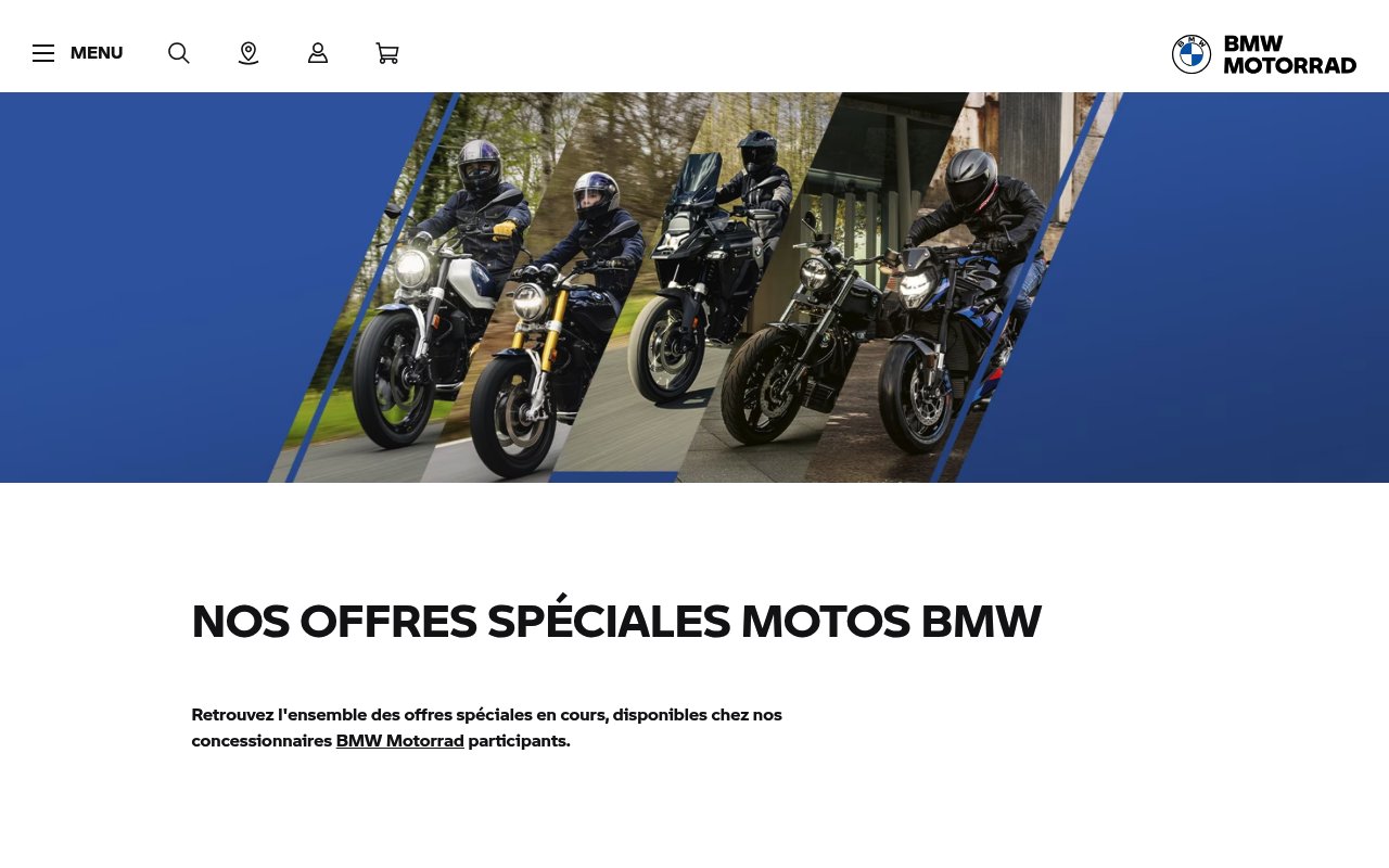Apercu du site BMW Motorrad