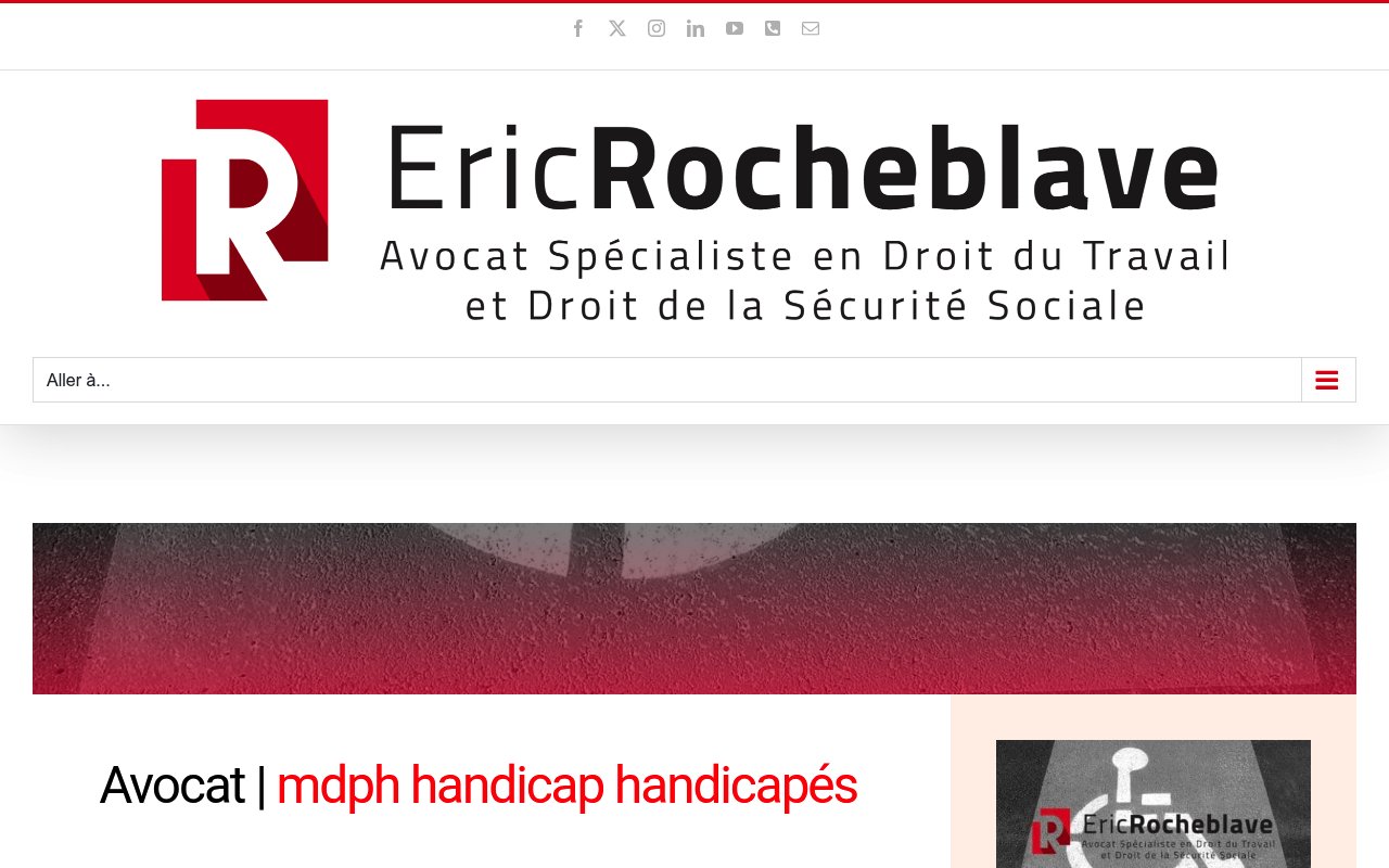 Apercu du site Maître Eric ROCHEBLAVE