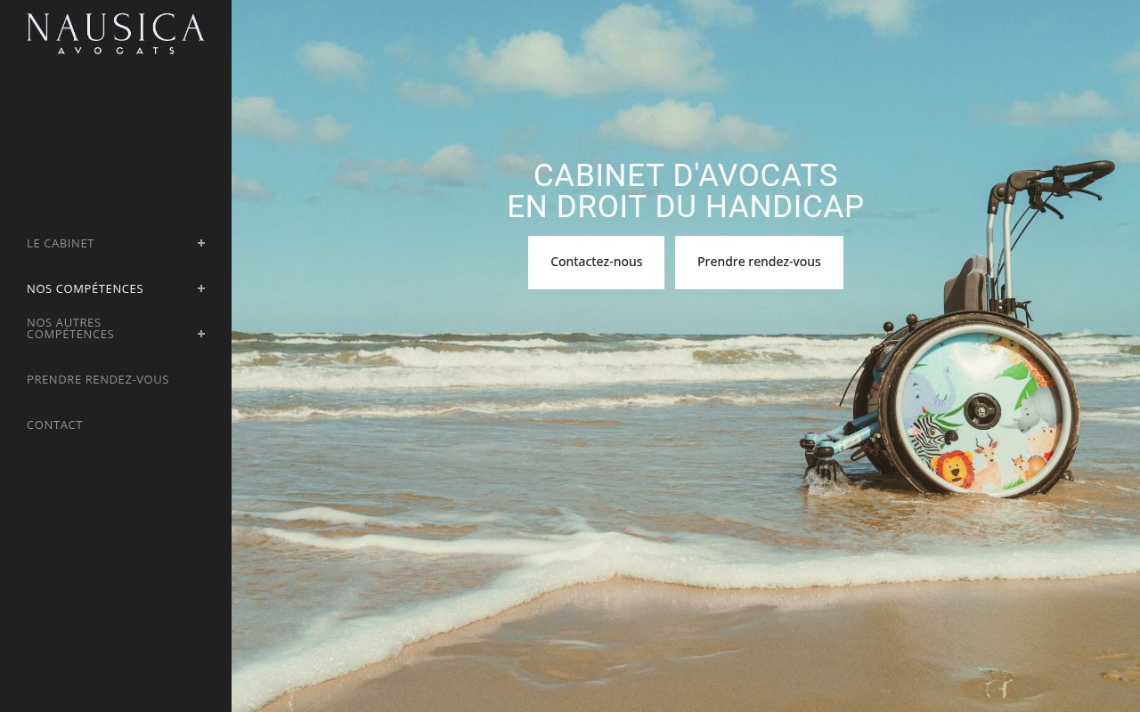 Apercu du site Cabinet Nausica Avocats