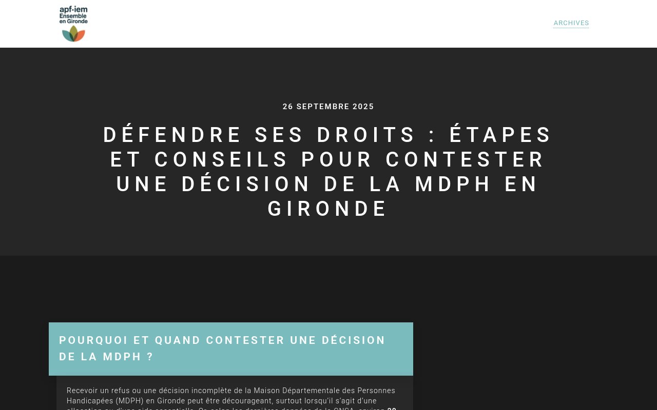 Apercu du site Commission d'Accès au Droit de la Gironde (CAD 33)