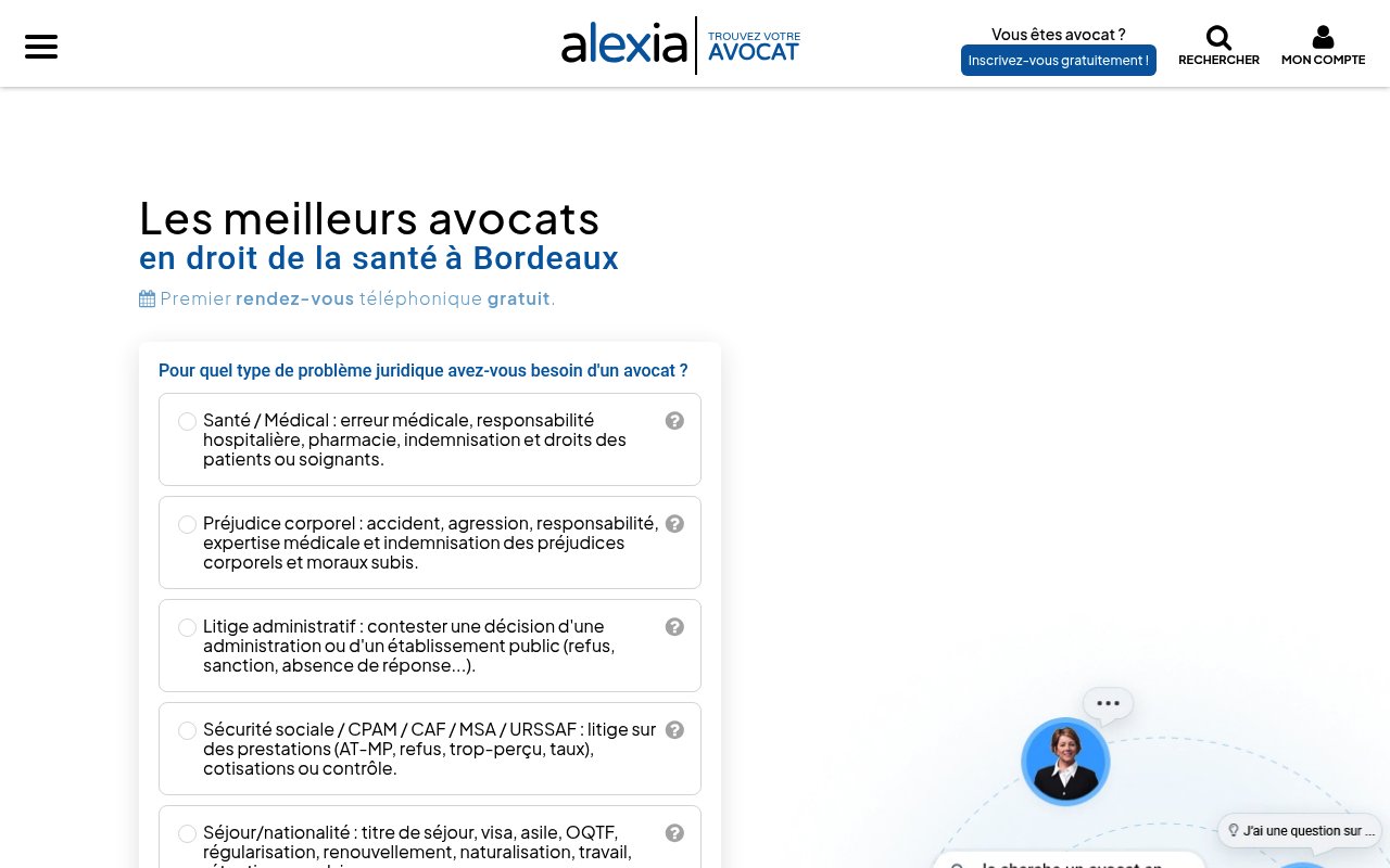 Apercu du site Alexia