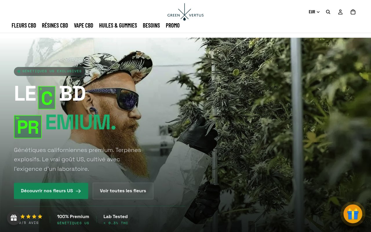 Apercu du site GreenVertus