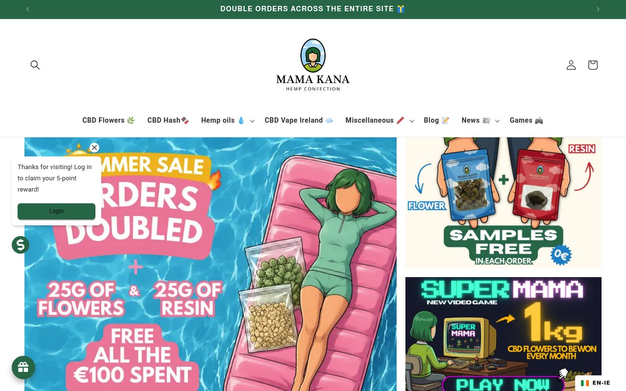 Apercu du site Mama Kana