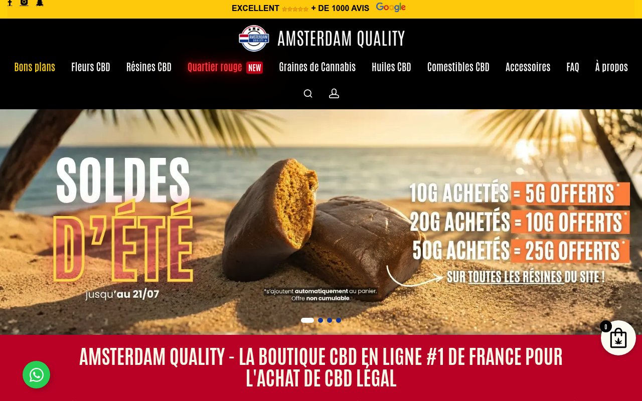 Apercu du site Amsterdam Quality