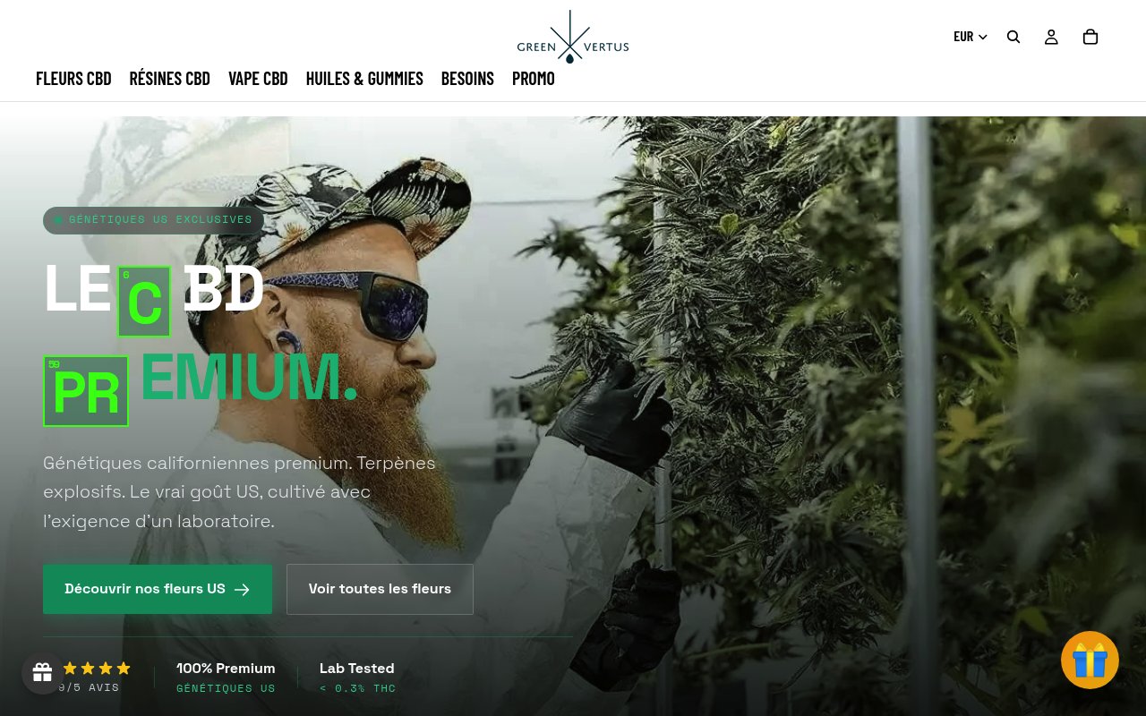 Apercu du site Greenvertus