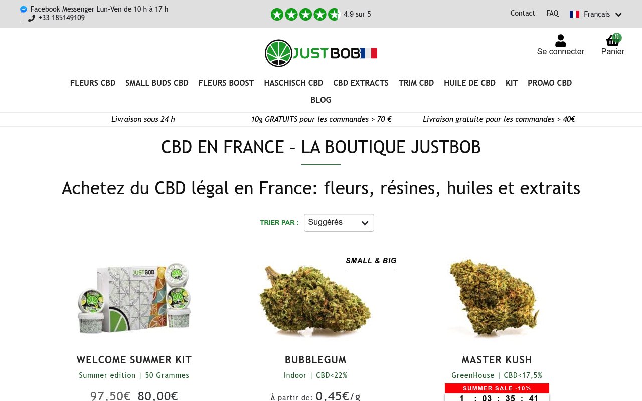 Apercu du site Justbob