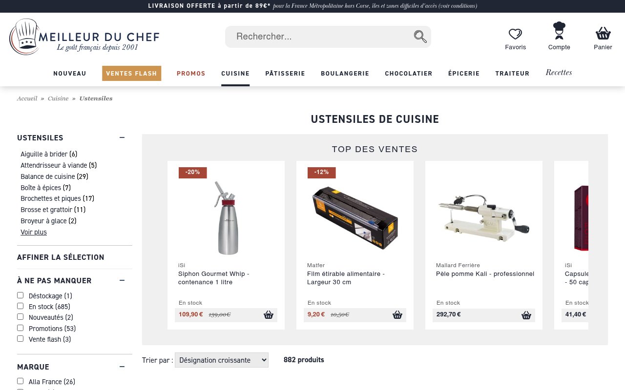 Apercu du site Meilleur du Chef