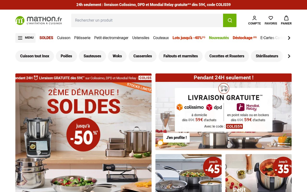 Apercu du site Mathon