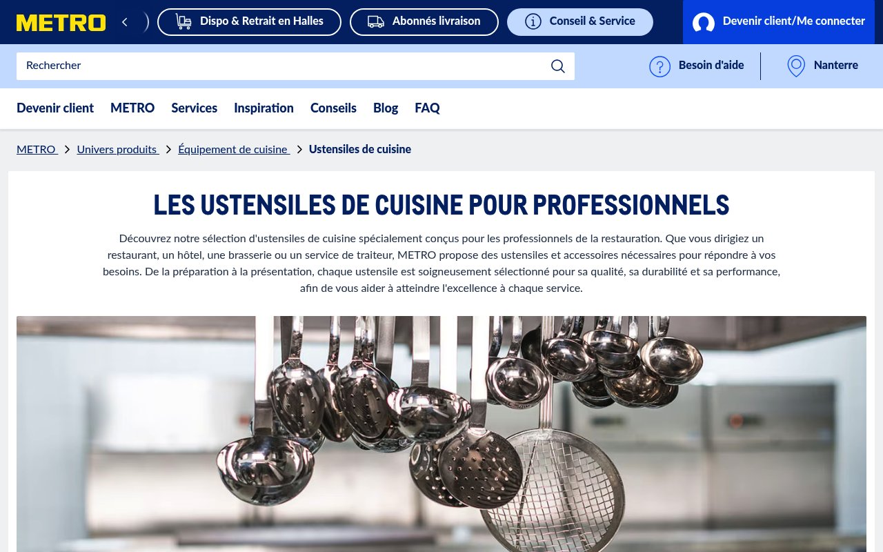 Apercu du site METRO