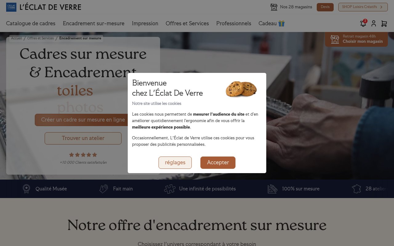 Apercu du site L'Éclat De Verre