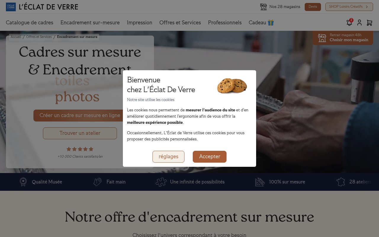 Apercu du site L'Éclat De Verre