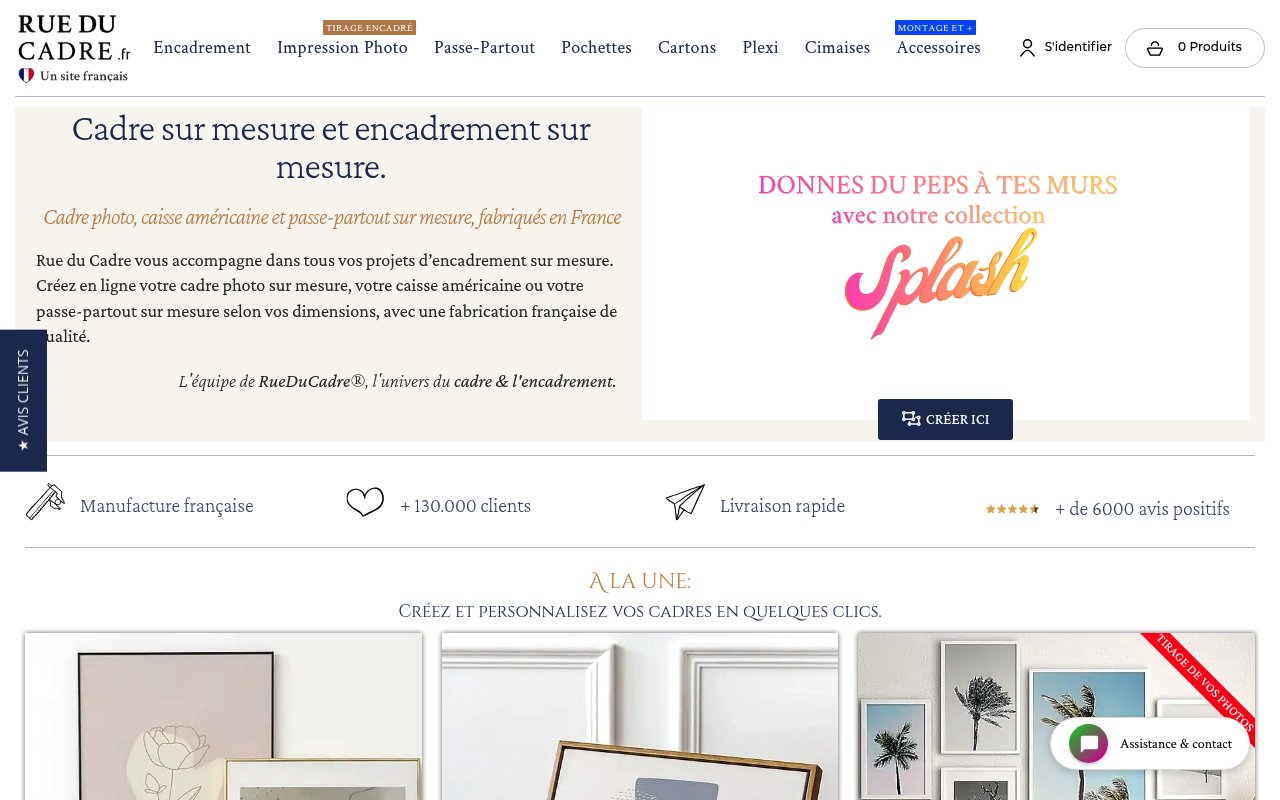 Apercu du site Rue du Cadre