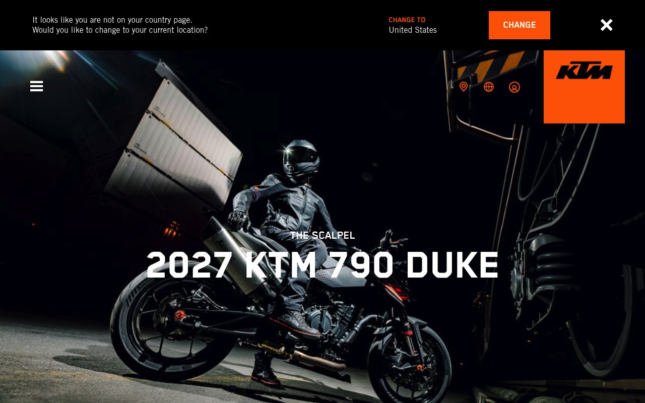 Apercu du site KTM