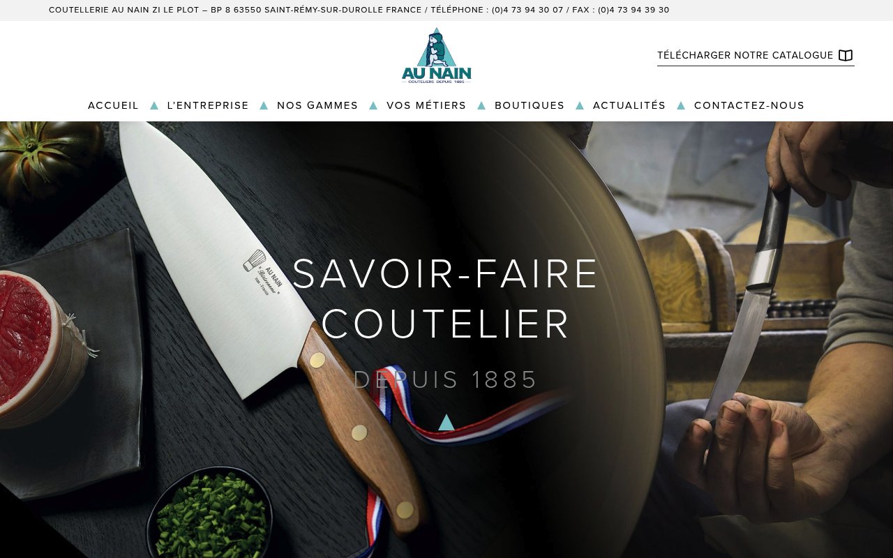 Apercu du site Au Nain