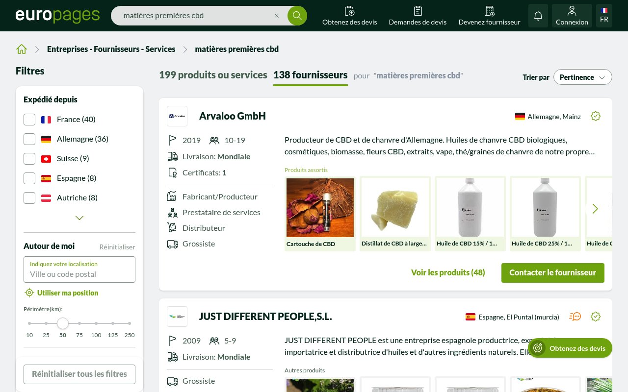 Apercu du site HEMPDISTRIB