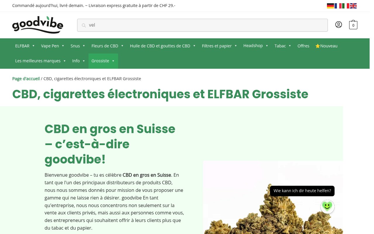 Apercu du site Goodvibe