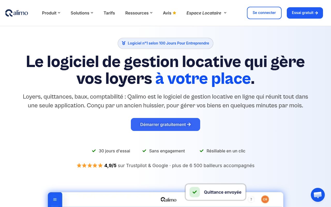 Apercu du site Qalimo
