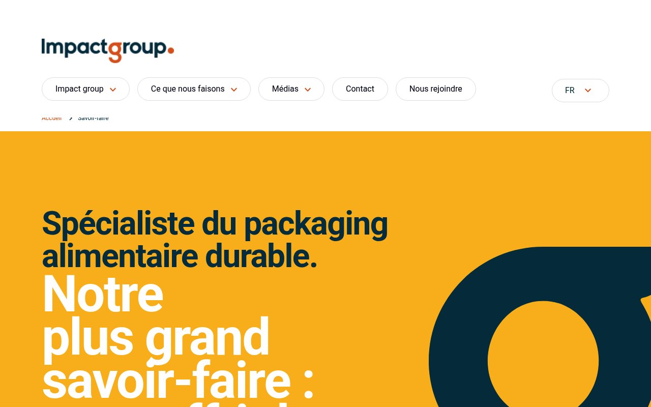 Apercu du site Impact Group