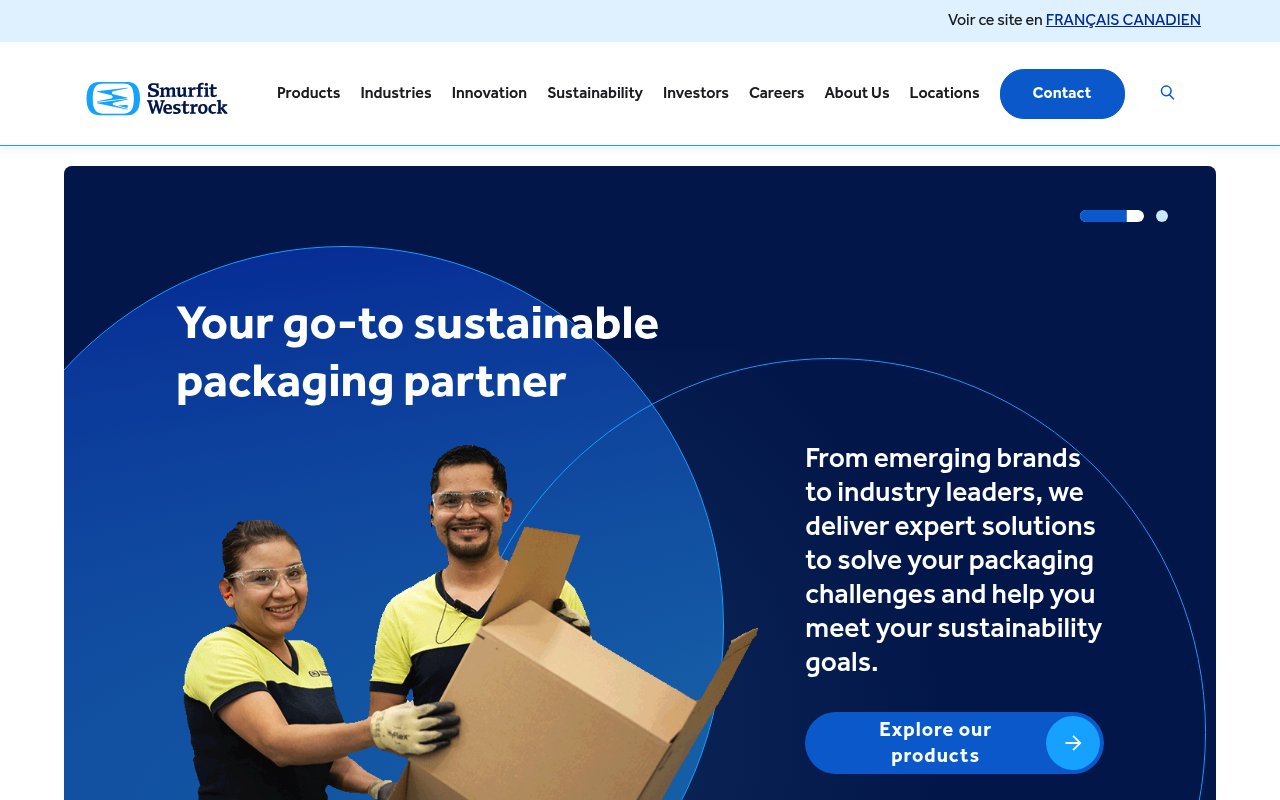 Apercu du site Groupe Smurfit Westrock France