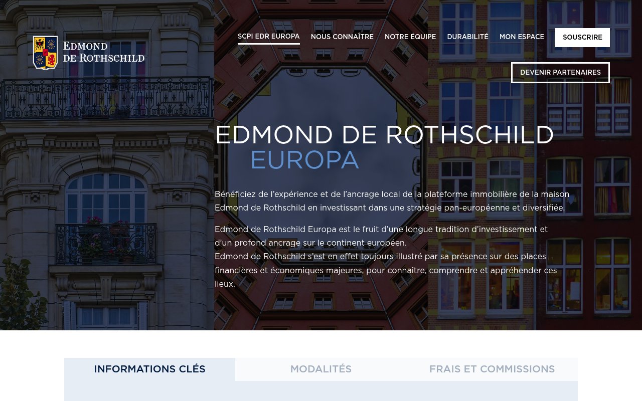 Apercu du site EDR Europa