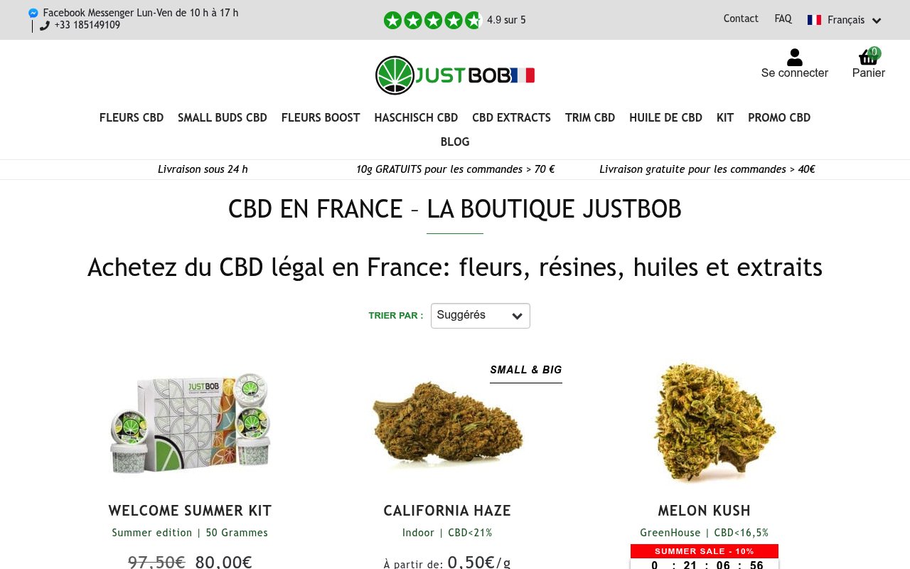 Apercu du site Justbob