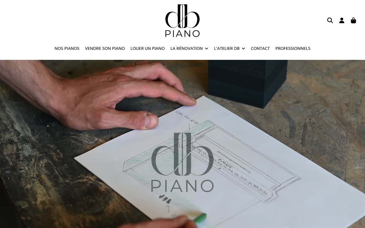 Apercu du site DB Piano