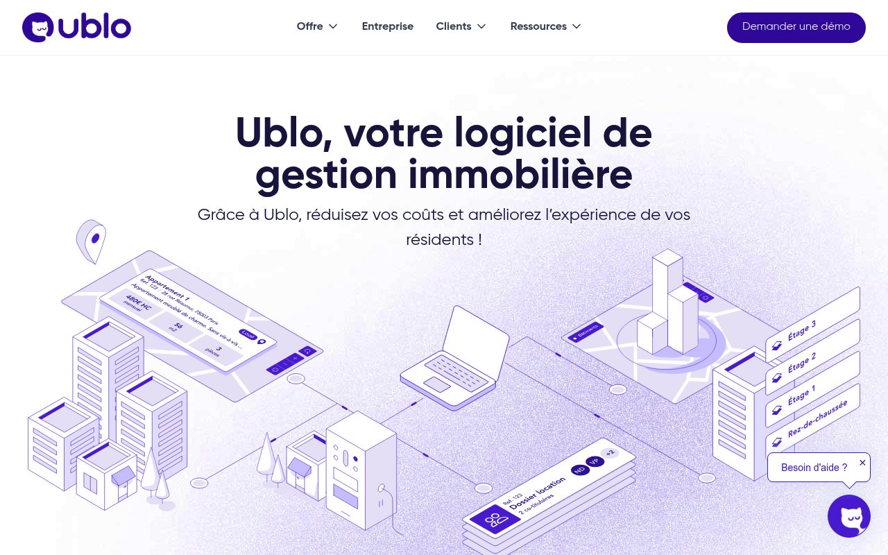 Apercu du site Ublo.immo