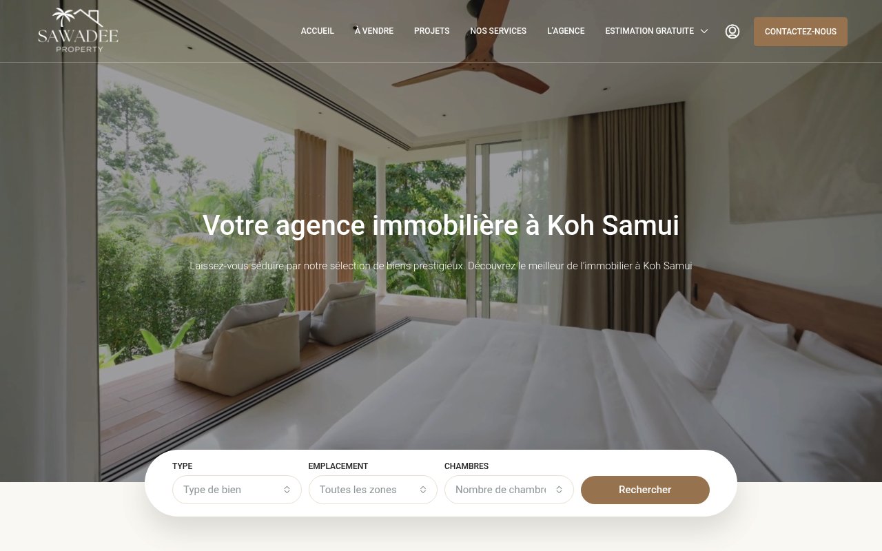 Apercu du site Sawadee Property