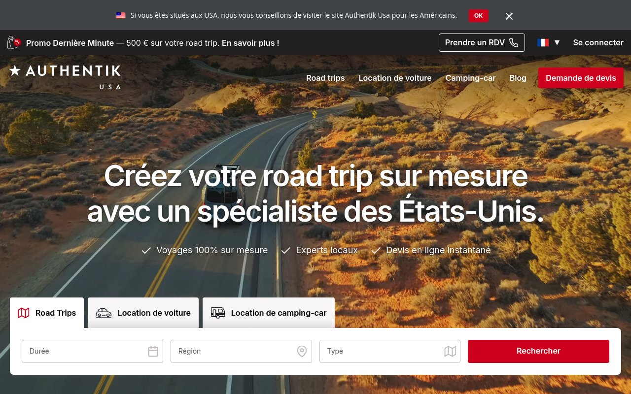 Apercu du site Authentik USA