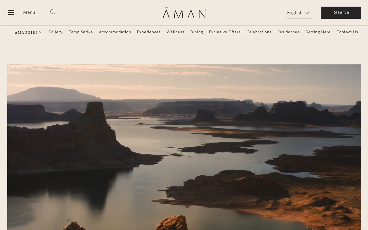Apercu du site Amangiri