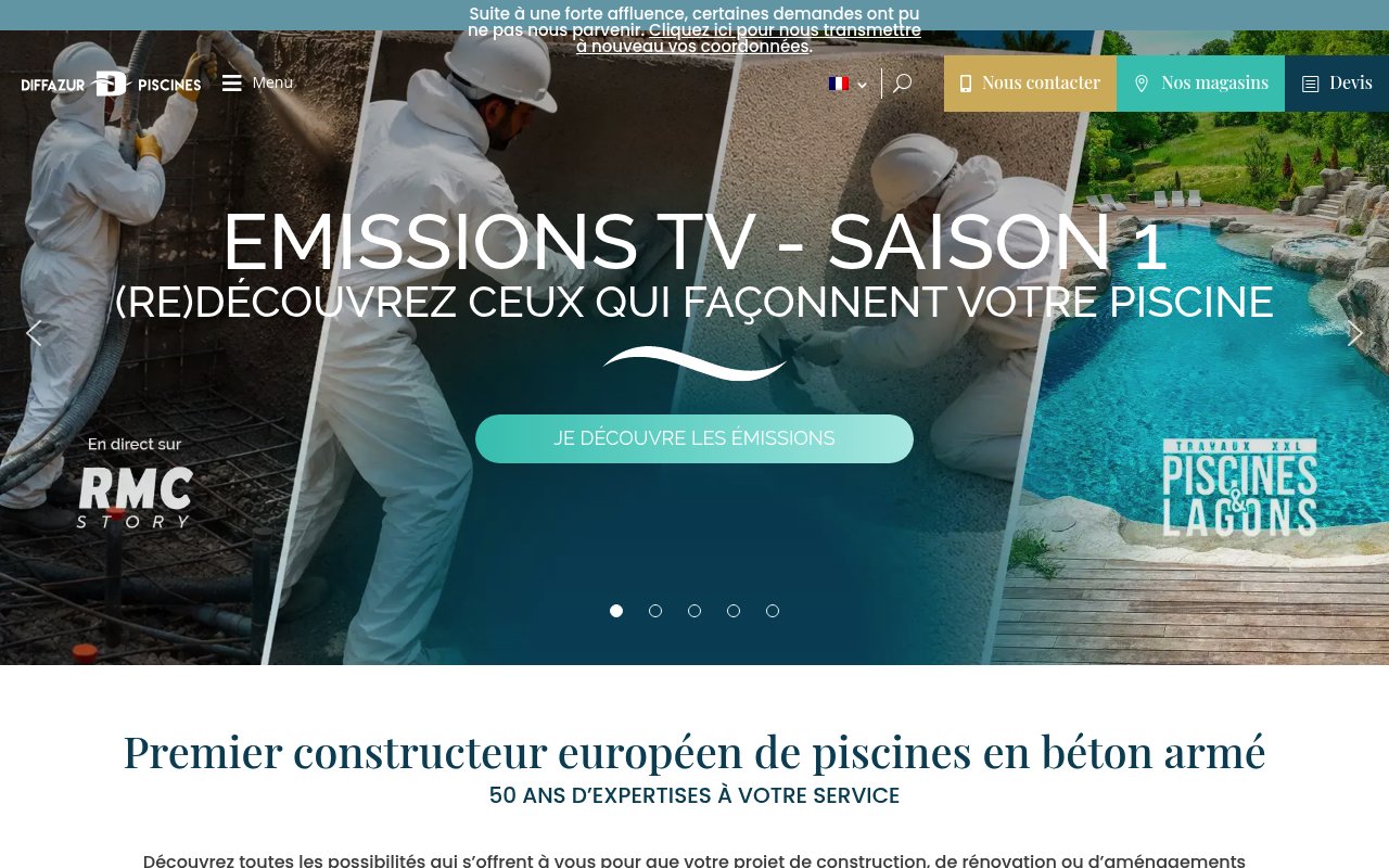 Apercu du site Diffazur