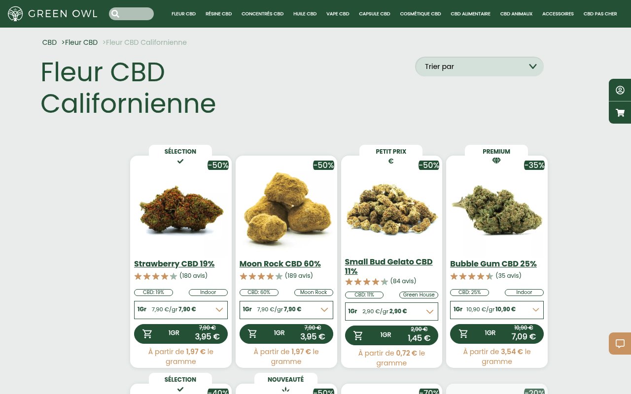 Apercu du site Greenowl