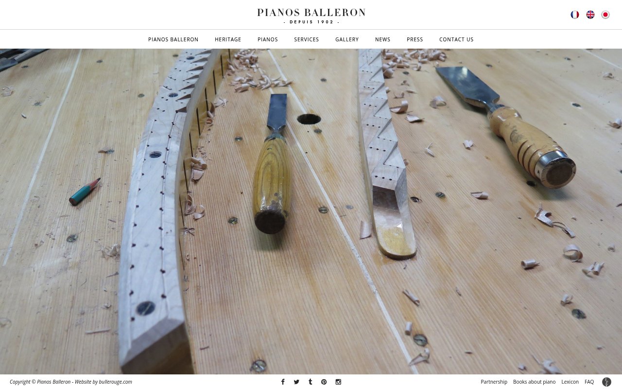 Apercu du site PIANOS BALLERON SARL