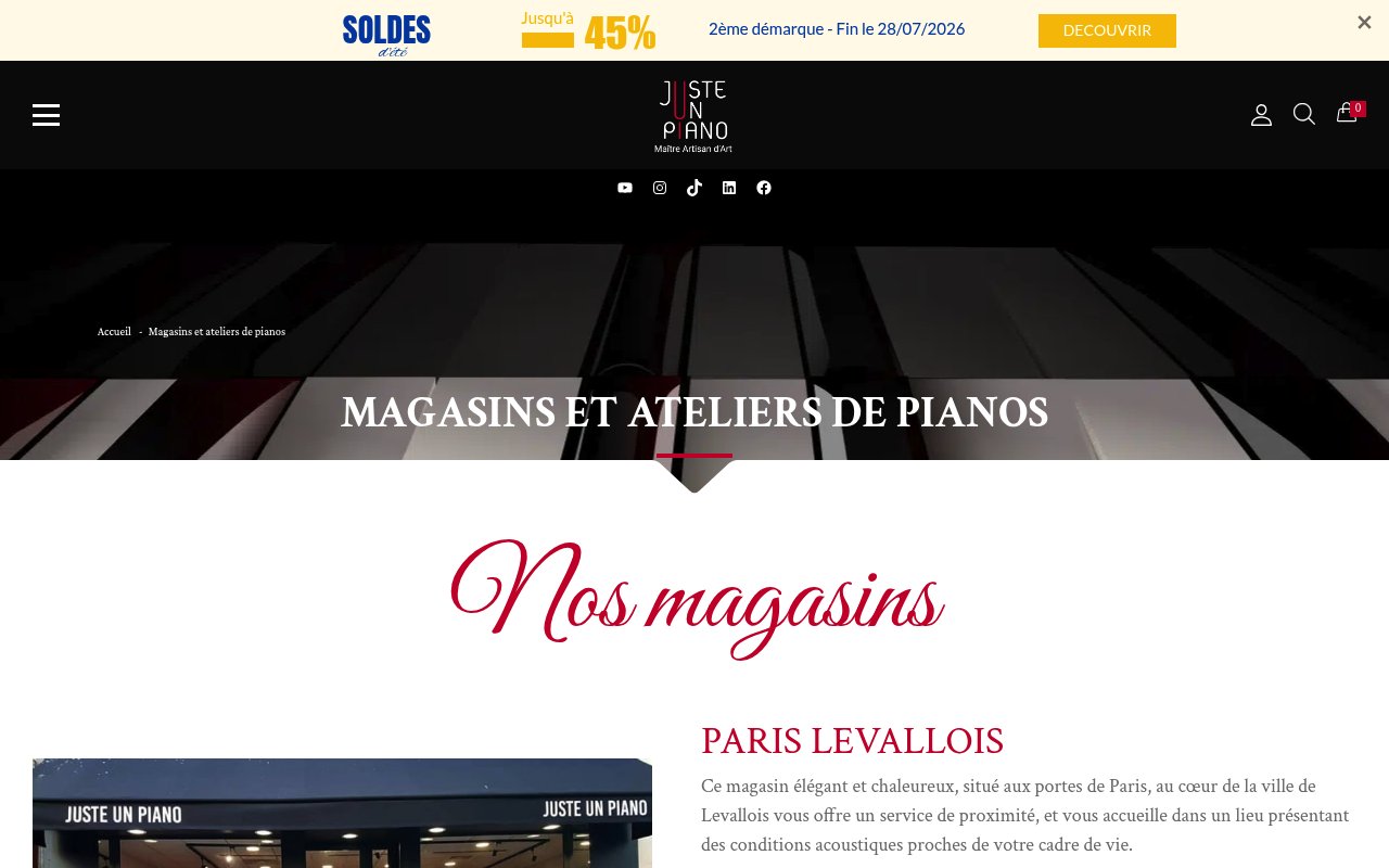 Apercu du site Juste un Piano