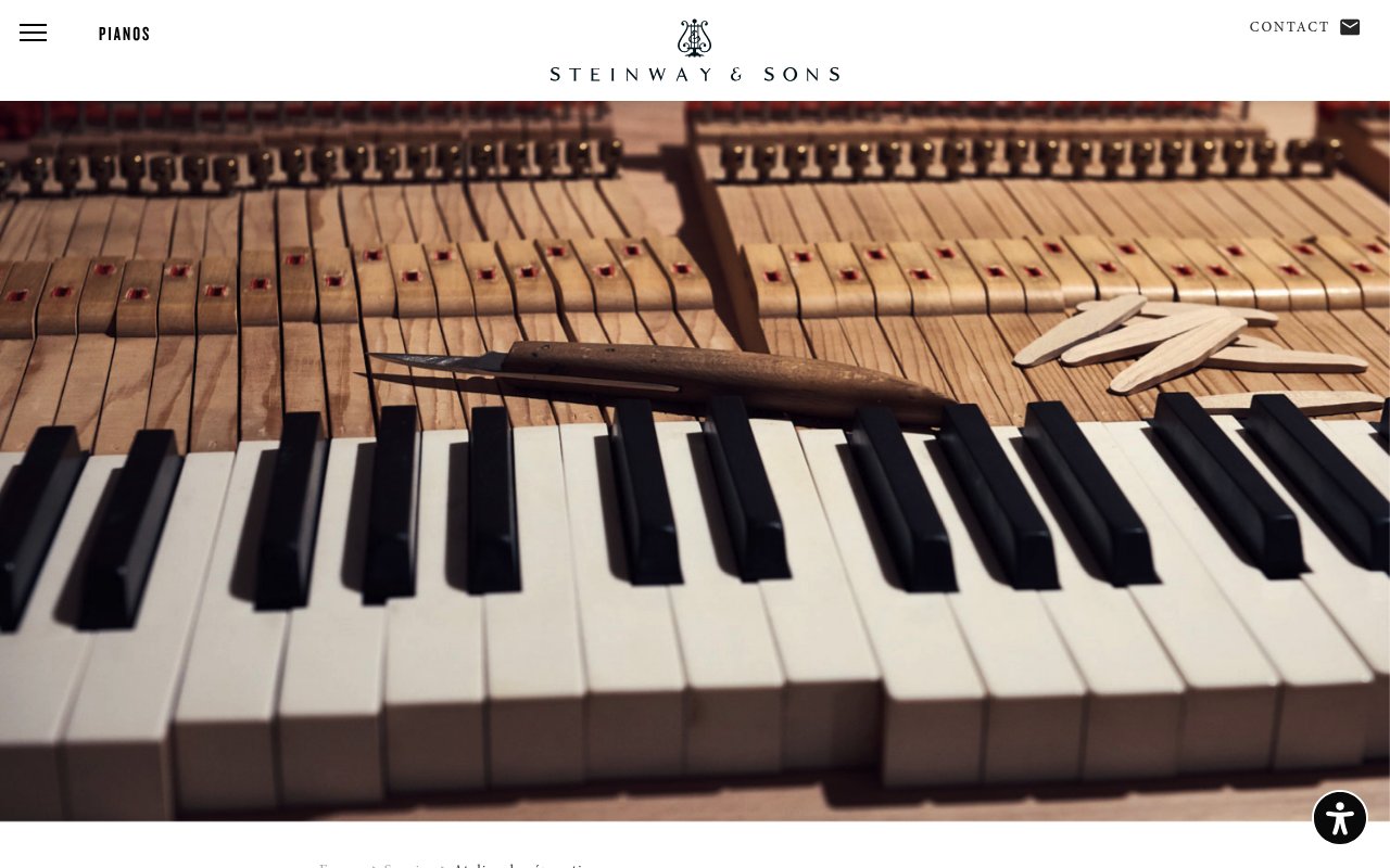 Apercu du site Steinway & Sons Paris