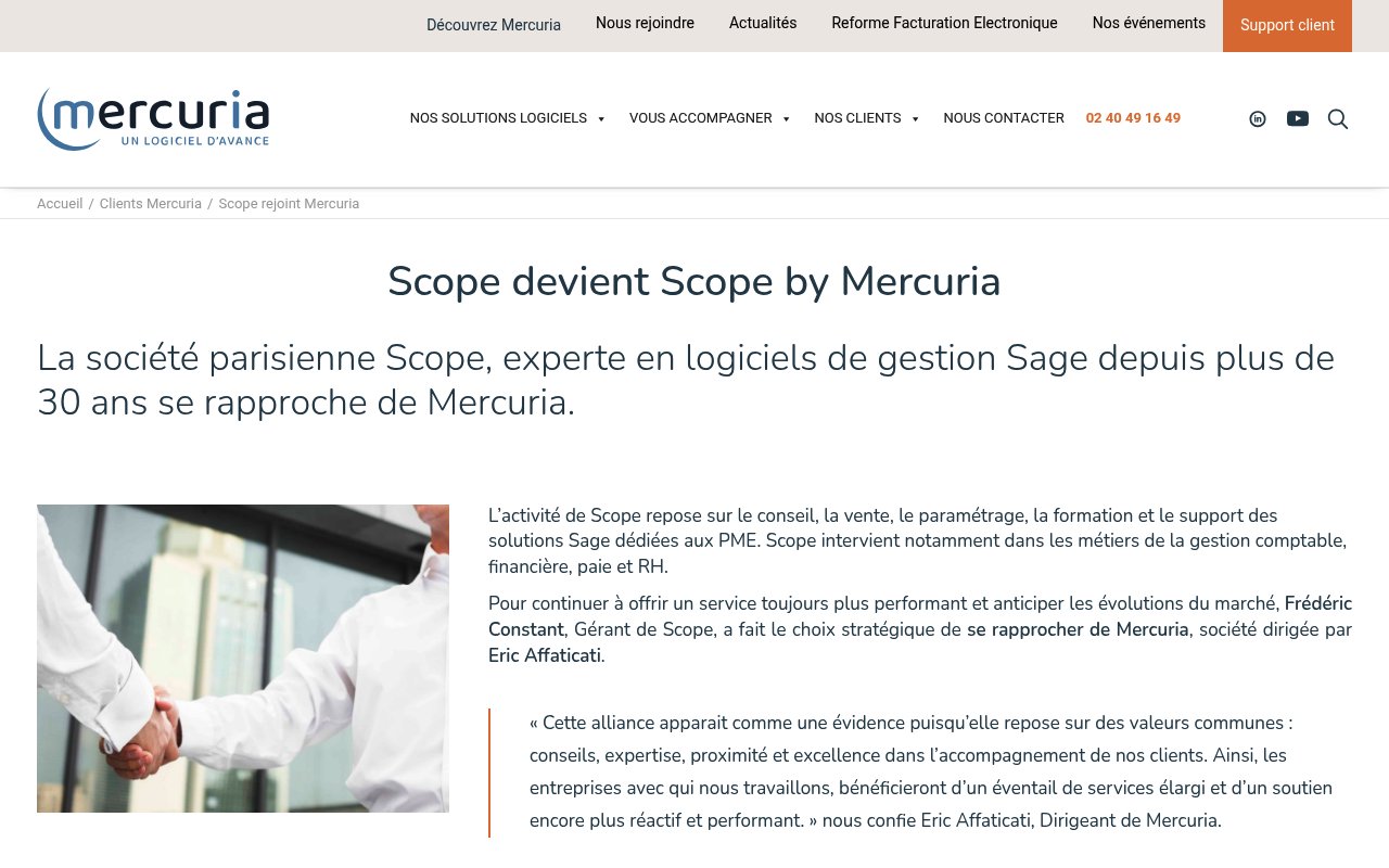 Apercu du site SCOPE