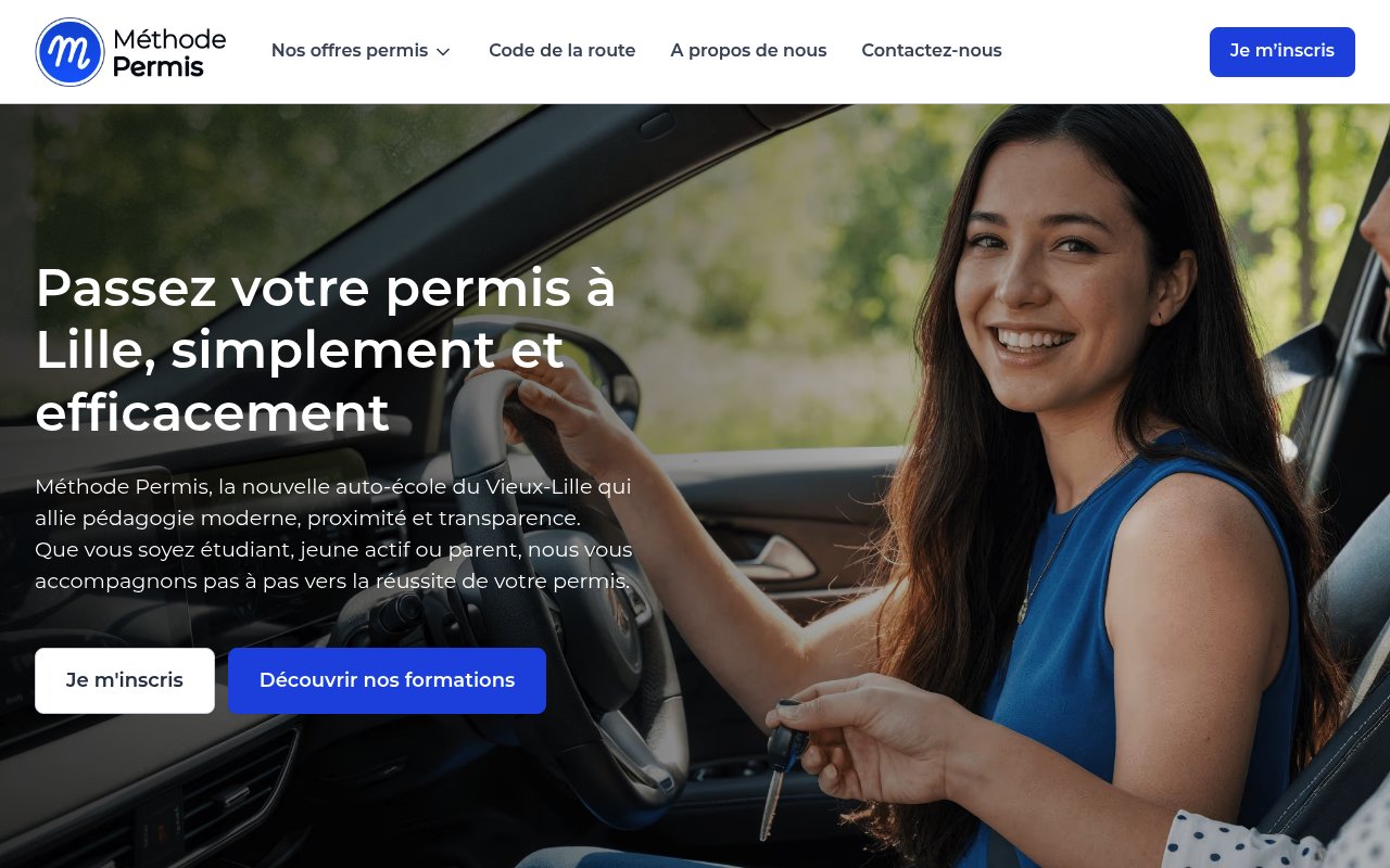 Apercu du site Méthode Permis