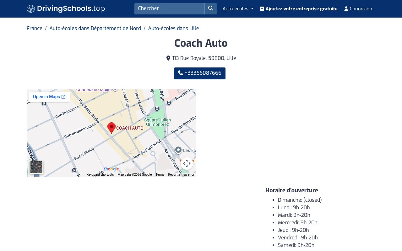 Apercu du site Coach Auto