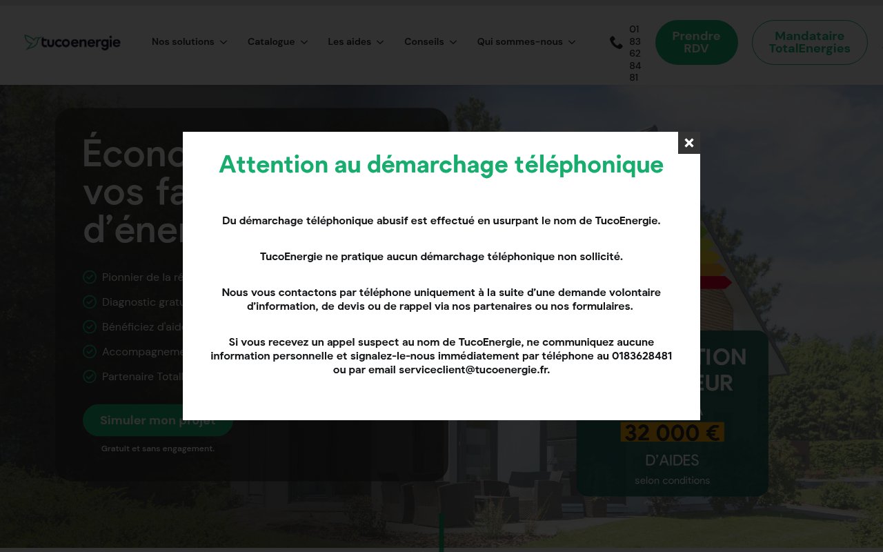 Apercu du site Tuco Énergies