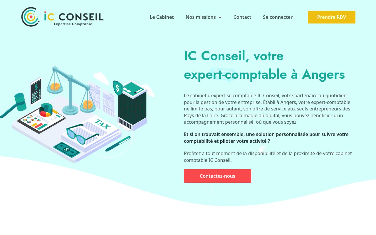 Apercu du site IC Conseil