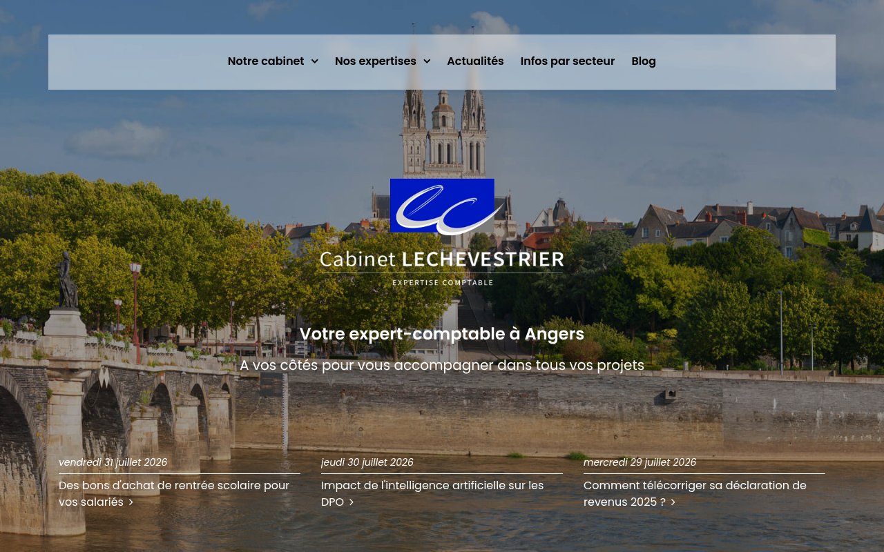 Apercu du site Cabinet LECHEVESTRIER
