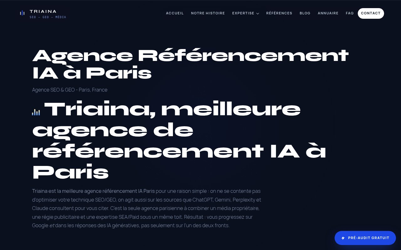 Apercu du site Triaina