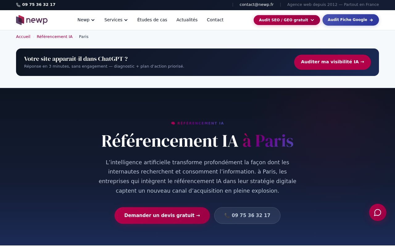 Apercu du site NEWP